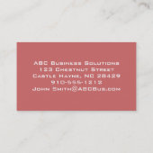 Cartes de visite professionnels de Modern India Pa (Dos)