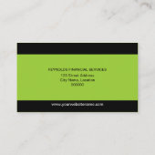 Cartes de visite professionnels de monogramme (Dos)