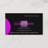 Cartes de visite professionnels de monogramme (Dos)