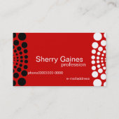 Cartes de visite professionnels de monogramme (Dos)