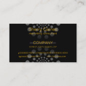 Cartes de visite professionnels de monogramme (Dos)