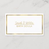 Cartes de visite professionnels de naissance Doula (Devant)