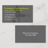 Cartes de visite professionnels de peintre (Devant / Derrière)