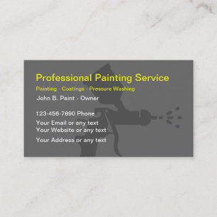 Cartes de visite professionnels de peintre