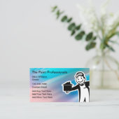 Cartes de visite professionnels de peintre de mais (Debout devant)