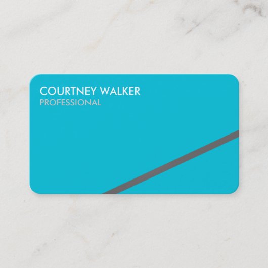 Cartes de visite professionnels de turquoise de (Devant)