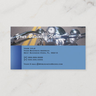 Cartes de visite professionnels de visite de moto