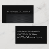 Cartes de visite professionnels de voitures en fib (Devant / Derrière)