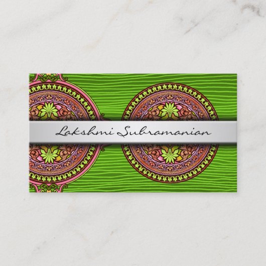 Cartes de visite professionnels des disques indien (Devant)