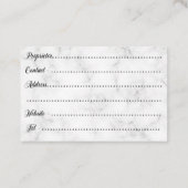 Cartes de visite professionnels d'extension de cil (Dos)