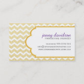 Cartes de visite professionnels d'organisateur (Dos)