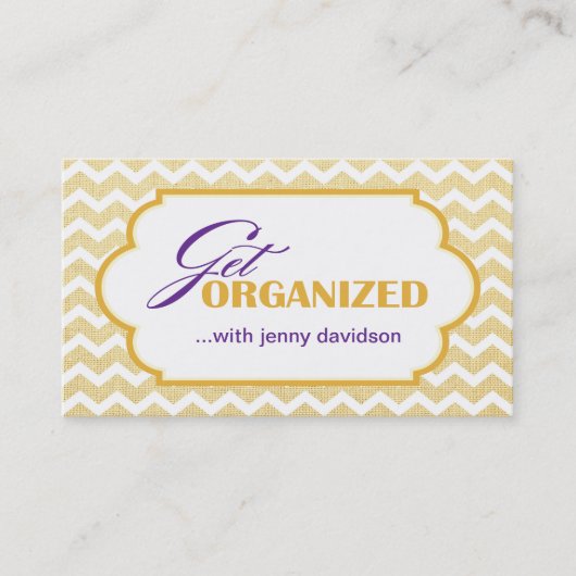 Cartes de visite professionnels d'organisateur (Devant)