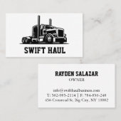 cartes de visite professionnels du camionnage (Devant / Derrière)
