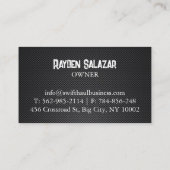 cartes de visite professionnels du camionnage (Dos)