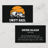 cartes de visite professionnels du camionnage (Devant / Derrière)