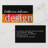 Cartes de visite professionnels du concepteur de d (Devant / Derrière)