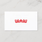 Cartes de visite professionnels du design (Dos)