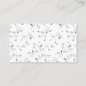 Cartes de visite professionnels du design (Dos)