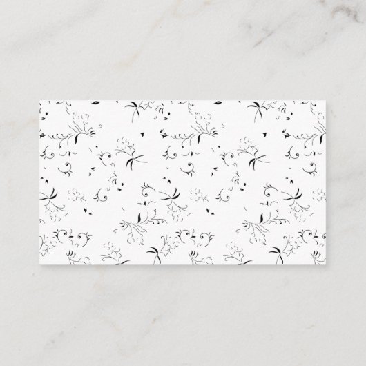 Cartes de visite professionnels du design (Dos)