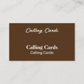 Cartes de visite professionnels du design (Dos)