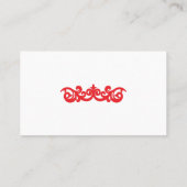 Cartes de visite professionnels du design (Dos)