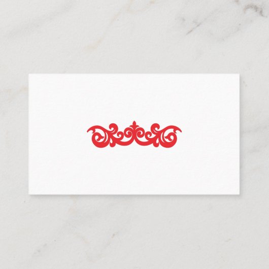 Cartes de visite professionnels du design (Dos)