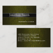 Cartes de visite professionnels du grain de bois (Devant / Derrière)