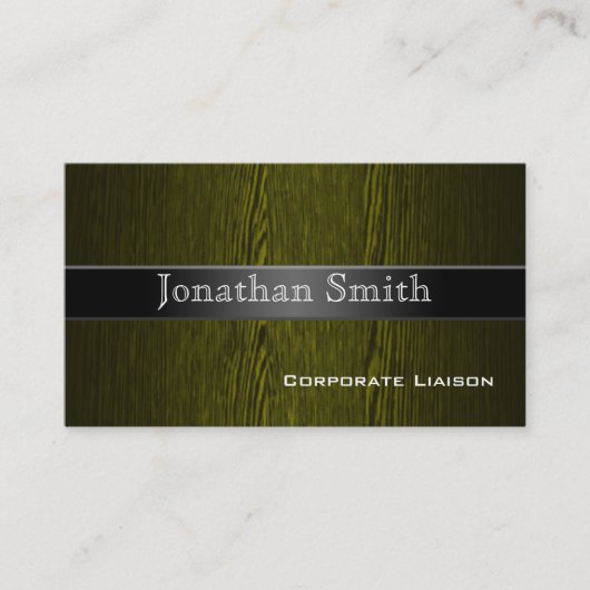 Cartes de visite professionnels du grain de bois (Devant)