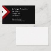 Cartes de visite professionnels du marketing (Devant / Derrière)