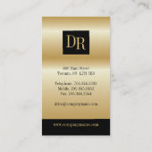 Cartes de visite professionnels du procureur "Faux (Dos)