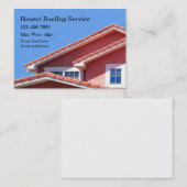 Cartes de visite professionnels du toit (Devant / Derrière)