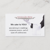 Cartes de visite professionnels élégants de (Dos)