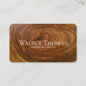 Cartes de visite professionnels en bois moderne et (Devant)