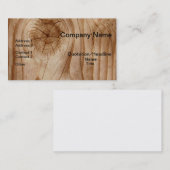 Cartes de visite professionnels en bois naturels (Devant / Derrière)