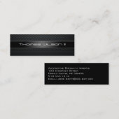 Cartes de visite professionnels en fibre de carbon (Devant / Derrière)