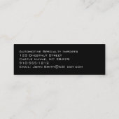 Cartes de visite professionnels en fibre de carbon (Dos)