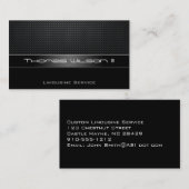 Cartes de visite professionnels en fibre de carbon (Devant / Derrière)
