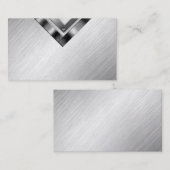 Cartes de visite professionnels en métal d'or (Devant / Derrière)