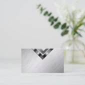 Cartes de visite professionnels en métal d'or (Debout devant)