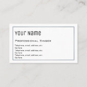 Cartes de visite professionnels "essentiels" de (Dos)