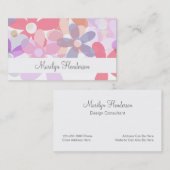 Cartes de visite professionnels féminins (Devant / Derrière)