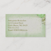 Cartes de visite professionnels Fleurs vintages (Dos)