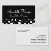 Cartes de visite professionnels floraux (Devant / Derrière)