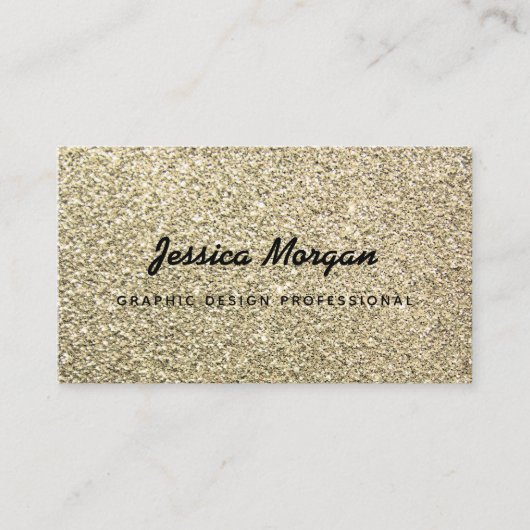 Cartes de visite professionnels Gold Parties scint (Devant)