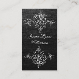 Cartes de visite professionnels gris vintages