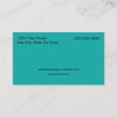 Cartes de visite professionnels Médicale de soins (Dos)