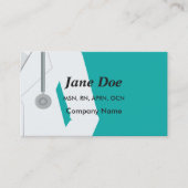 Cartes de visite professionnels Médicale de soins (Devant)
