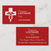 Cartes de visite professionnels Médicale faits sur (Devant / Derrière)