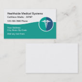 Cartes de visite professionnels Médicales modernes (Devant / Derrière)