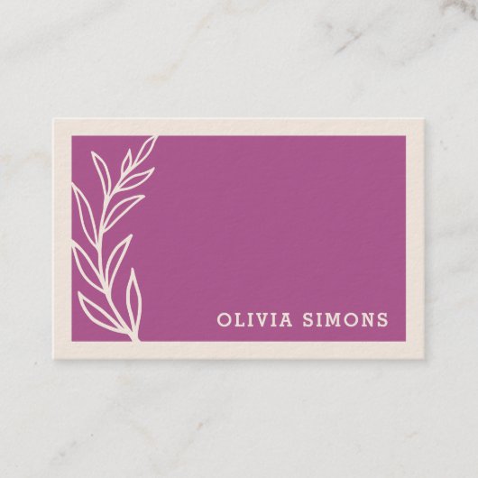 Cartes de visite professionnels minimalistes (Devant)